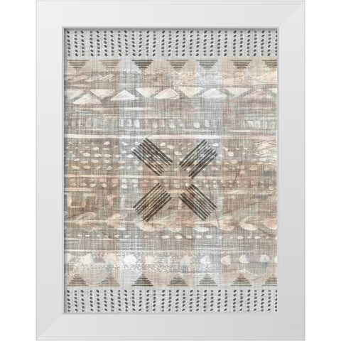 Traders Tapestry III White Modern Wood Framed Art Print by Parker, Jennifer Paxton