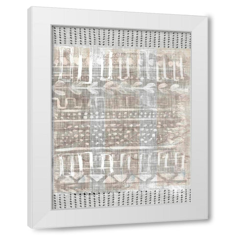 Traders Tapestry IV White Modern Wood Framed Art Print by Parker, Jennifer Paxton
