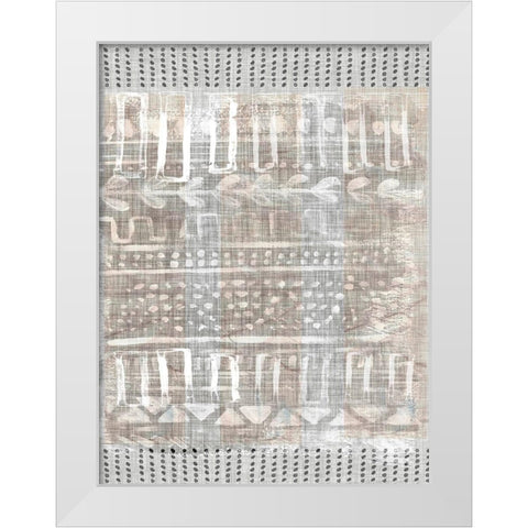 Traders Tapestry IV White Modern Wood Framed Art Print by Parker, Jennifer Paxton