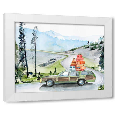 Holiday Vacation II White Modern Wood Framed Art Print by Parker, Jennifer Paxton