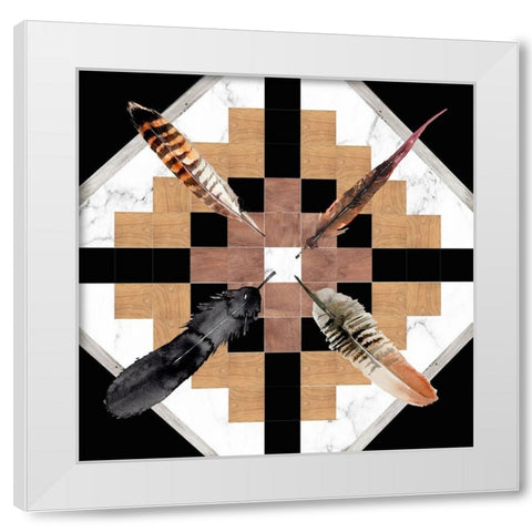 Santa Fe Skulls II White Modern Wood Framed Art Print by Parker, Jennifer Paxton