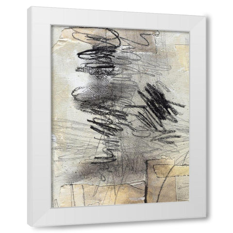Masked Notes II White Modern Wood Framed Art Print by Parker, Jennifer Paxton