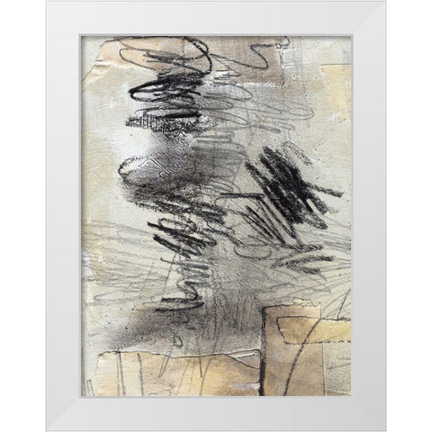 Masked Notes II White Modern Wood Framed Art Print by Parker, Jennifer Paxton