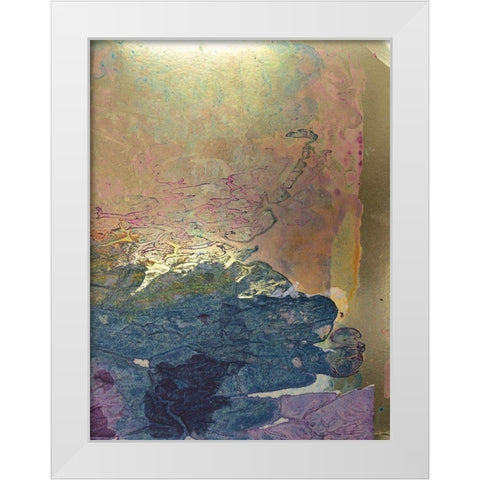Monets Landscape I White Modern Wood Framed Art Print by Combs, Joyce