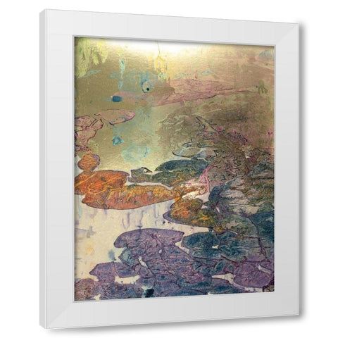 Monets Landscape III White Modern Wood Framed Art Print by Combs, Joyce