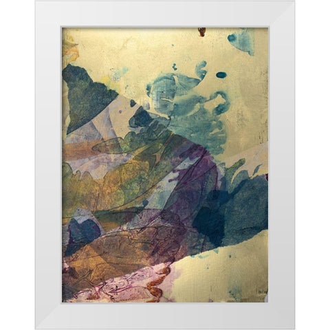 Monets Landscape VI White Modern Wood Framed Art Print by Combs, Joyce