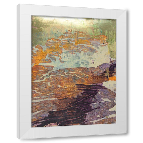 Monets Landscape VII White Modern Wood Framed Art Print by Combs, Joyce