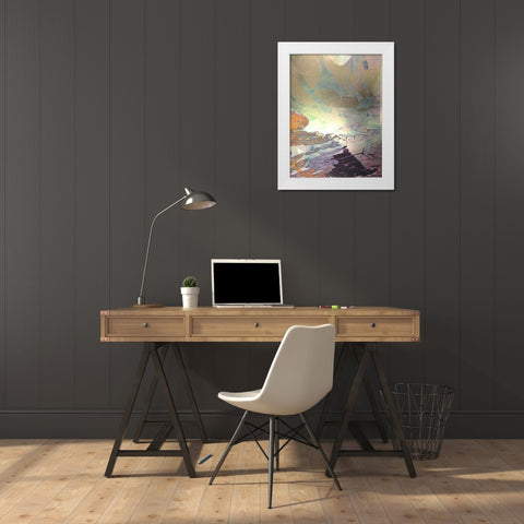Monets Landscape VIII White Modern Wood Framed Art Print by Combs, Joyce