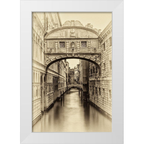 Vintage Venice I White Modern Wood Framed Art Print by Head, Danny