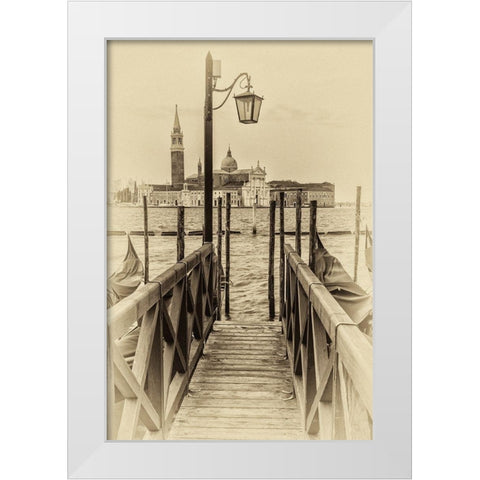 Vintage Venice II White Modern Wood Framed Art Print by Head, Danny