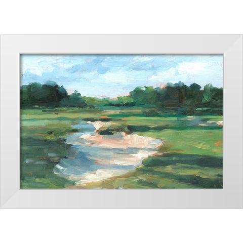 Golf Course Study I White Modern Wood Framed Art Print by Harper, Ethan