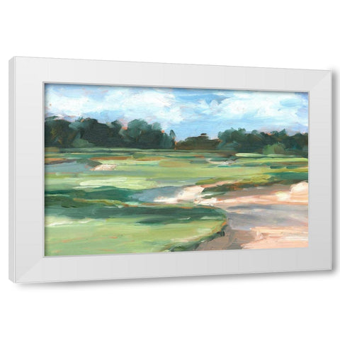 Golf Course Study II White Modern Wood Framed Art Print by Harper, Ethan