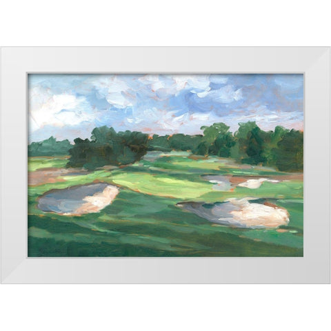 Golf Course Study III White Modern Wood Framed Art Print by Harper, Ethan
