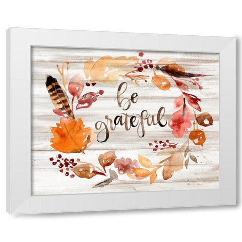 Grateful Thanksgiving I White Modern Wood Framed Art Print by Parker, Jennifer Paxton