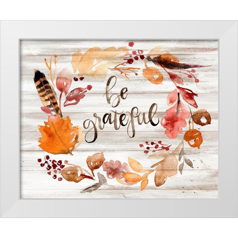 Grateful Thanksgiving I White Modern Wood Framed Art Print by Parker, Jennifer Paxton