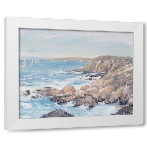 Sound of the Sea II White Modern Wood Framed Art Print by OToole, Tim