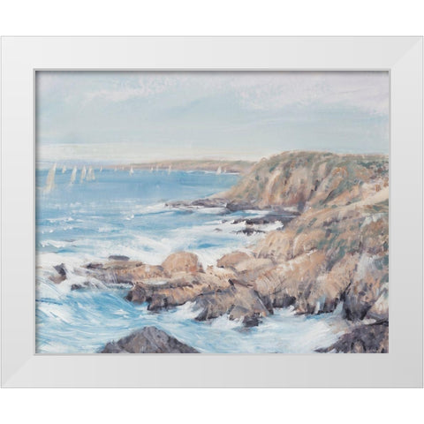Sound of the Sea II White Modern Wood Framed Art Print by OToole, Tim