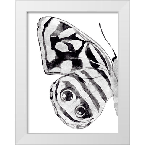 Monochrome Wings III White Modern Wood Framed Art Print by Warren, Annie