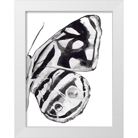 Monochrome Wings IV White Modern Wood Framed Art Print by Warren, Annie
