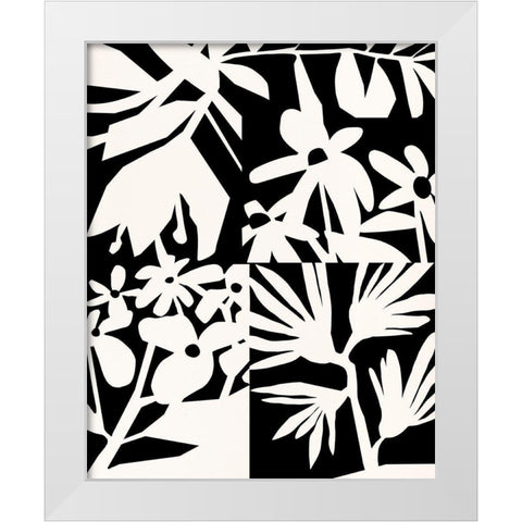 Cut Out Fields I White Modern Wood Framed Art Print by Warren, Annie
