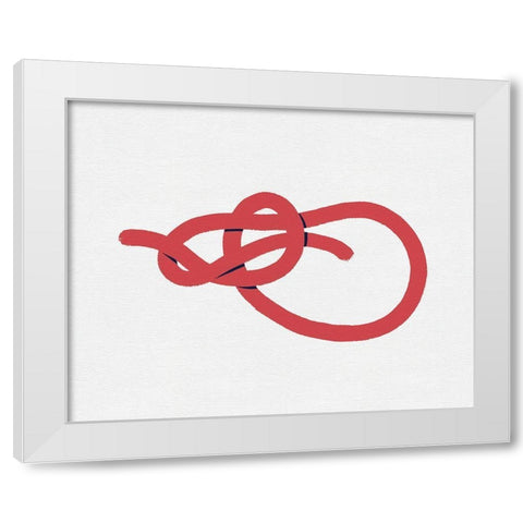 Sailing Knot IV White Modern Wood Framed Art Print by Green, Jacob