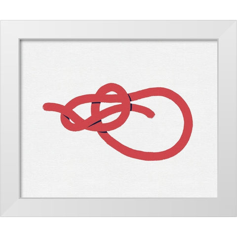 Sailing Knot IV White Modern Wood Framed Art Print by Green, Jacob