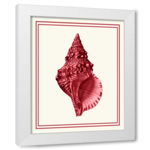 Mixed Nautical Coral on Cream c White Modern Wood Framed Art Print by Fab Funky