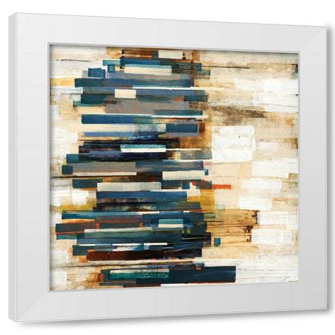 Scattered White Modern Wood Framed Art Print by Henry, Alexys