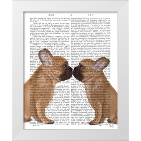 French Kiss Close Up White Modern Wood Framed Art Print by Fab Funky