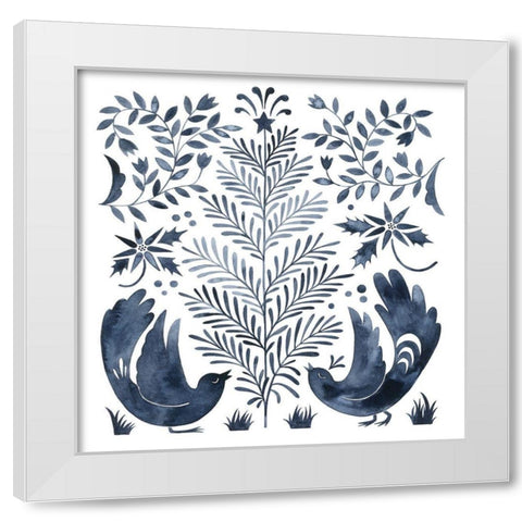 Otomi Inspired Christmas III White Modern Wood Framed Art Print by Popp, Grace