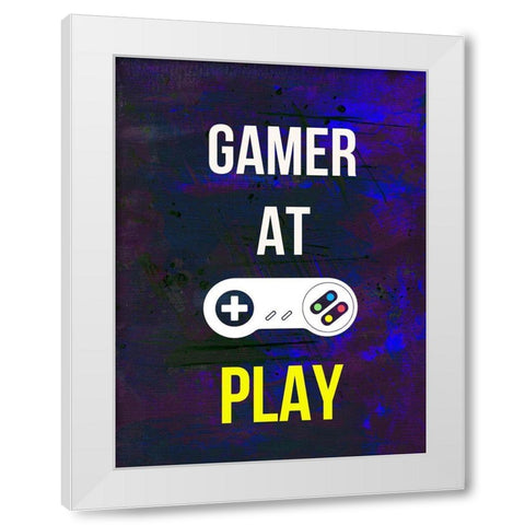 Gamer at Play VI White Modern Wood Framed Art Print by Warren, Annie