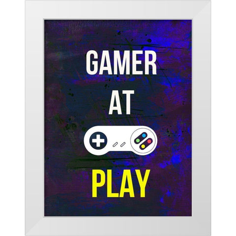 Gamer at Play VI White Modern Wood Framed Art Print by Warren, Annie