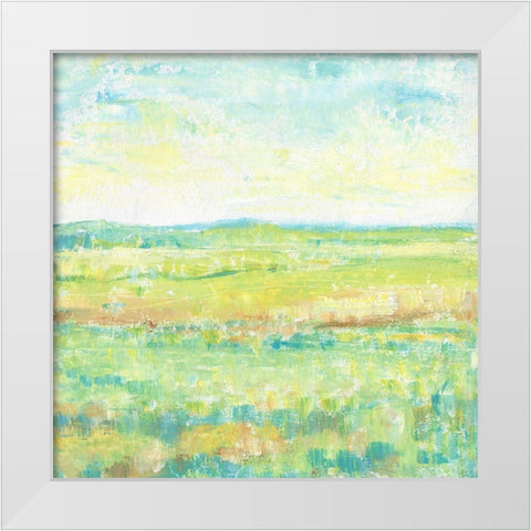 Sunny Summertime II White Modern Wood Framed Art Print by OToole, Tim