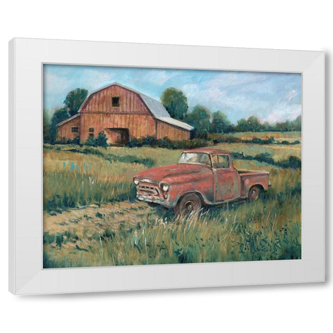 Rusting Away I White Modern Wood Framed Art Print by OToole, Tim