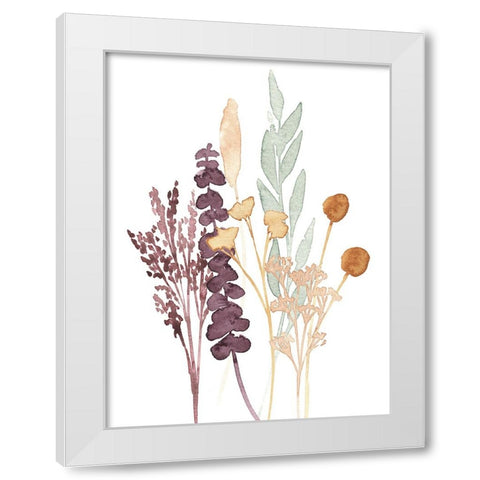 Gathered Bouquet I White Modern Wood Framed Art Print by Warren, Annie