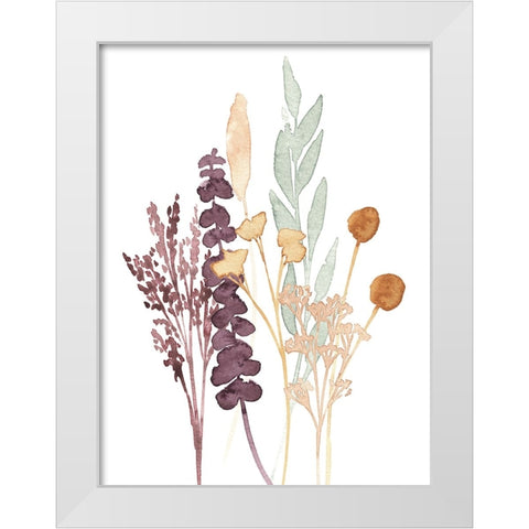 Gathered Bouquet I White Modern Wood Framed Art Print by Warren, Annie
