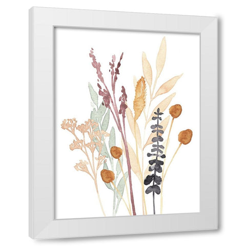 Gathered Bouquet II White Modern Wood Framed Art Print by Warren, Annie
