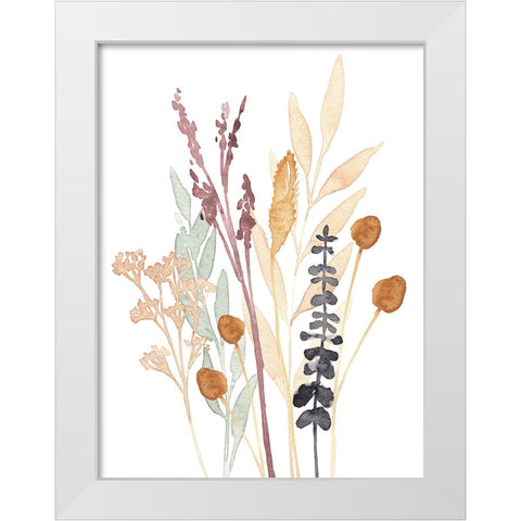Gathered Bouquet II White Modern Wood Framed Art Print by Warren, Annie