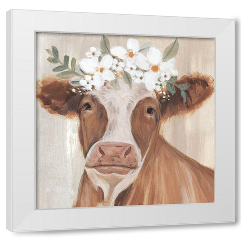 Sweet Caroline I White Modern Wood Framed Art Print by Warren, Annie