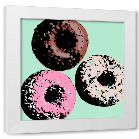 Sweet Shop V White Modern Wood Framed Art Print by Warren, Annie