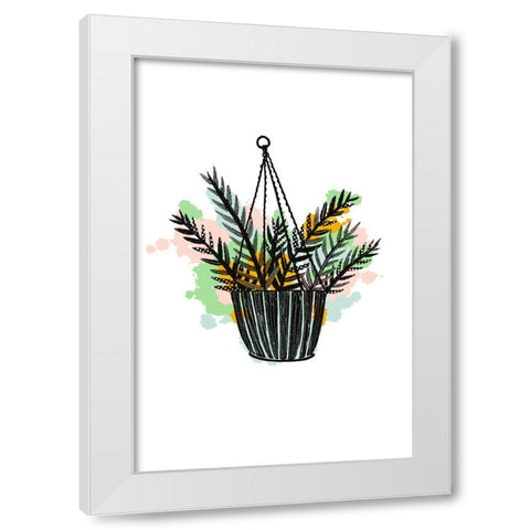 Plant Pop II White Modern Wood Framed Art Print by Ewer, Rebekah