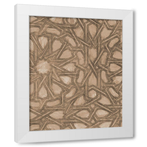 Ornamental Design II White Modern Wood Framed Art Print by Saunders, Alonzo