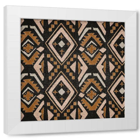 Block Tribal Patterns II White Modern Wood Framed Art Print by Wang, Melissa