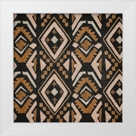 Block Tribal Patterns II White Modern Wood Framed Art Print by Wang, Melissa