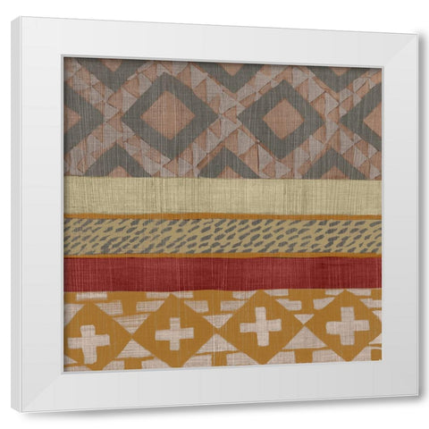 Bright Loom I White Modern Wood Framed Art Print by Zarris, Chariklia