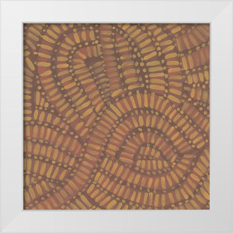Woven Undulation I White Modern Wood Framed Art Print by Wang, Melissa