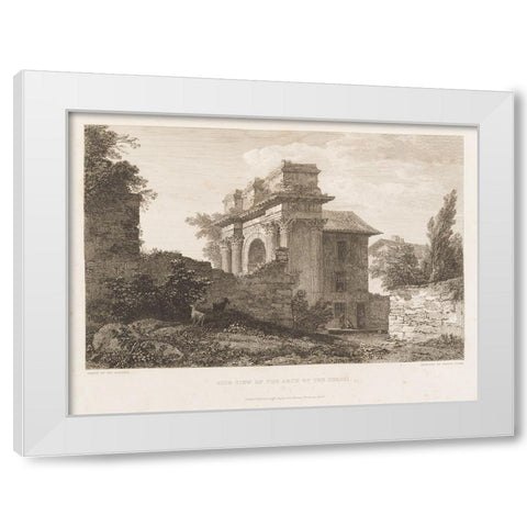 CWFs Antiquities of Pola, Ruins IV White Modern Wood Framed Art Print by Unknown