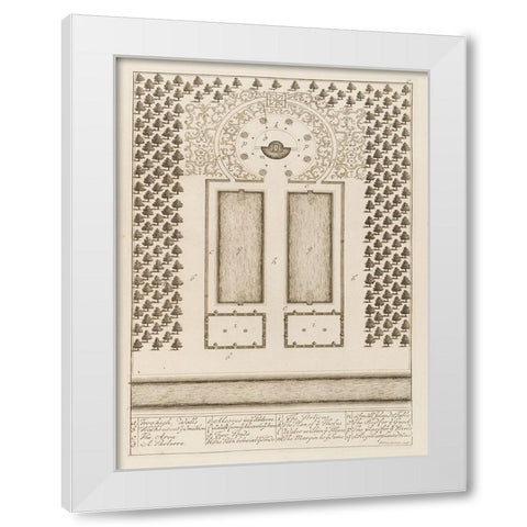 Antiquities of Pola, Ancient Blueprints II White Modern Wood Framed Art Print by Unknown