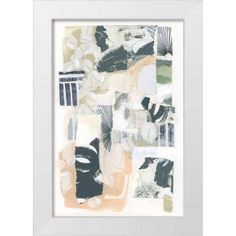 Washi Panel I White Modern Wood Framed Art Print by Vess, June Erica