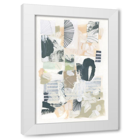 Washi Panel II White Modern Wood Framed Art Print by Vess, June Erica